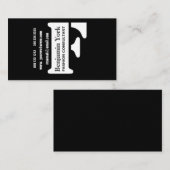 Carte De Visite Le succès commence maintenant ! Noir chic (Devant / Derrière)