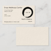 Carte De Visite Le symbole de zen avec "soit juste " (Devant / Derrière)