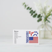 Carte De Visite Le Taekwondo Etats-Unis (Debout devant)