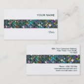 Carte De Visite Le tape-à-l'oeil couvre de tuiles le blanc (Devant / Derrière)