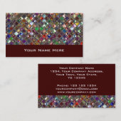 Carte De Visite Le tape-à-l'oeil couvre de tuiles le vin (Devant / Derrière)