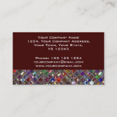 Carte De Visite Le tape-à-l'oeil couvre de tuiles le vin (Dos)