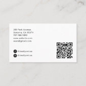 Carte De Visite Le Tarot de Barman Squelette QR (Dos)