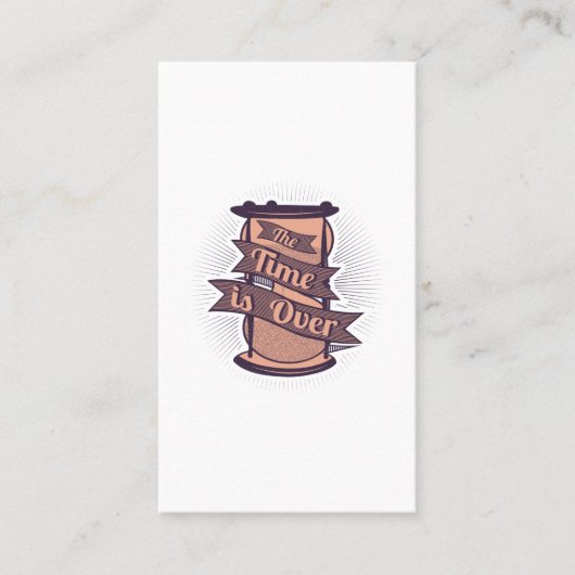 Carte De Visite le temps est écoulé (Devant)