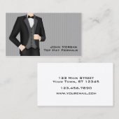 Carte De Visite Le tenue de soirée des hommes (Devant / Derrière)