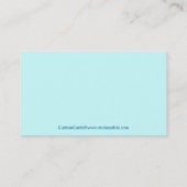 Carte De Visite Le textile conçoit les fleurs roses (Dos)