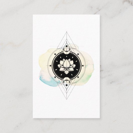 Carte De Visite Le *~* tient le premier rôle le symbole sacré de (Devant)