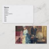 Carte De Visite Le tiff des amants, 1872 (huile sur le panneau) (Devant / Derrière)