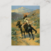 Carte De Visite Le trappeur indien de Frederic Remington (1889) (Dos)