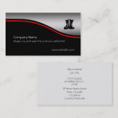 Carte De Visite Le travail de sécurité initialise, bruissement (Devant / Derrière)