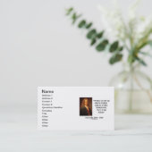 Carte De Visite Le Travail Voltaire Nous Économise De Trois Grands (Debout devant)