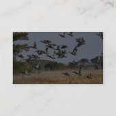 Carte De Visite Le troupeau des oiseaux aquatiques volent du (Dos)