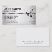 Carte De Visite Le trouveur psychique animal d'animal (Devant / Derrière)