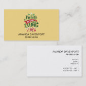 Carte De Visite Le Typographe du Magic Christmas (Devant / Derrière)