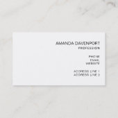 Carte De Visite Le Typographe du Magic Christmas (Dos)