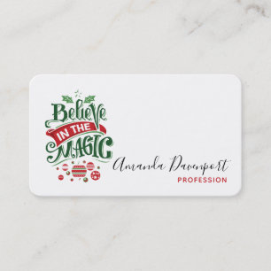 Carte De Visite Le Typographe du Magic Christmas