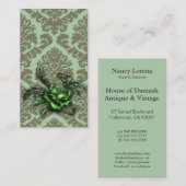 Carte De Visite Le velours de coupe de damassé, POUSSIÉREUX S'EST (Devant / Derrière)