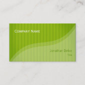 Carte De Visite Le vert barre le professionnel élégant chic de | (Devant)