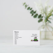 Carte De Visite Le Vin M'A Mélangé (Debout devant)