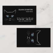 Carte De Visite Le visage de Chat (Devant / Derrière)