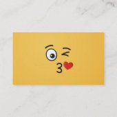 Carte De Visite Le visage Jetant un baiser (Dos)