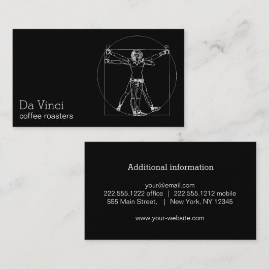 Carte De Visite Le Vitruvian (Devant / Derrière)