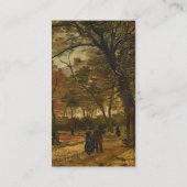 Carte De Visite Le Walker parmi le congé d'automne par Vincent van (Dos)