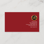 Carte De Visite Le Web rouge saisissant créatif raye le (Dos)