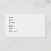 Carte De Visite Le Wisconsin pendant toutes les saisons (Dos)