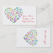 Carte De Visite Le Yoga Poses Coeur Thunder_Cove (Devant / Derrière)