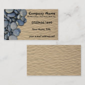 Carte De Visite Le zen lapide la plage sablonneuse (Devant / Derrière)