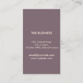 Carte De Visite Leaf Art Dry Nature Yoga Méditation Massage (Dos)