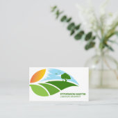 Carte De Visite Leaf Landscape Graphics | Gardener (Debout devant)