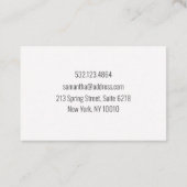 Carte De Visite Leafy love (Dos)