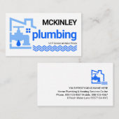 Carte De Visite Leaking Building Frame Leaking Faucet (Devant / Derrière)