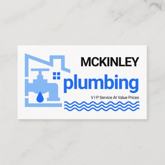 Carte De Visite Leaking Building Frame Leaking Faucet (Devant)