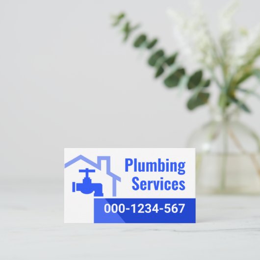 Carte De Visite Leaking Faucet From Building Frame (Debout devant)