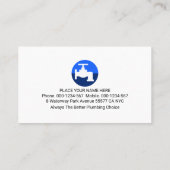 Carte De Visite Leaking Faucet On White Building Frame (Dos)