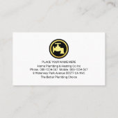 Carte De Visite Leaking Faucet Pipe Under Rooftop (Dos)