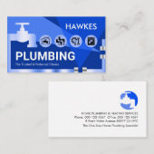 Carte De Visite Leaking Faucet Pipelines Plumber Pipes (Devant / Derrière)