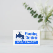 Carte De Visite Leaking Faucet Water Waves (Debout devant)