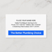 Carte De Visite Leaking Faucet Water Waves (Dos)