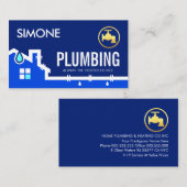 Carte De Visite Leaking Home Pipe Frame (Devant / Derrière)