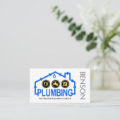 Carte De Visite Leaking Home Pipe Frame Plumbing (Debout devant)