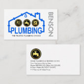 Carte De Visite Leaking Home Pipe Frame Plumbing (Devant / Derrière)