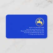 Carte De Visite Leaking Home Water Pipe Frame (Dos)