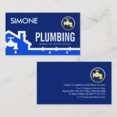 Carte De Visite Leaking Home Water Pipe Frame (Devant / Derrière)