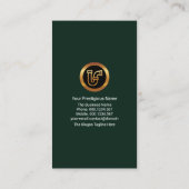 Carte De Visite L'Eau Abandonne La Plomberie D'Argent Faucet (Dos)