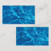 Carte De Visite L'eau bleue (Devant / Derrière)