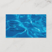 Carte De Visite L'eau bleue (Dos)